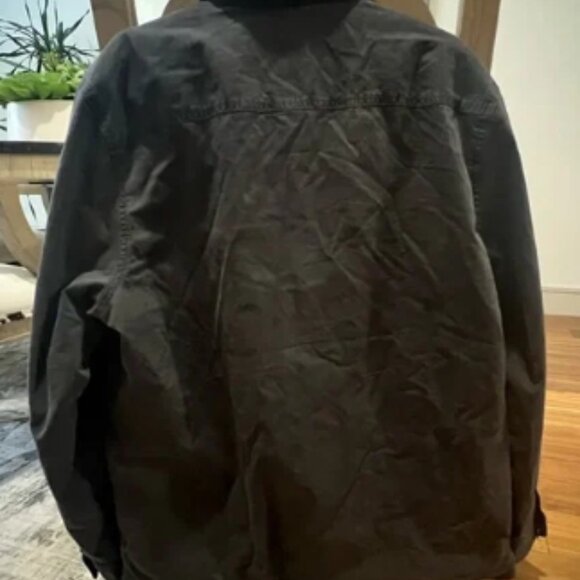 Faherty washed Black Men's Blanket Jacket size XLT - Picture 7 of 9